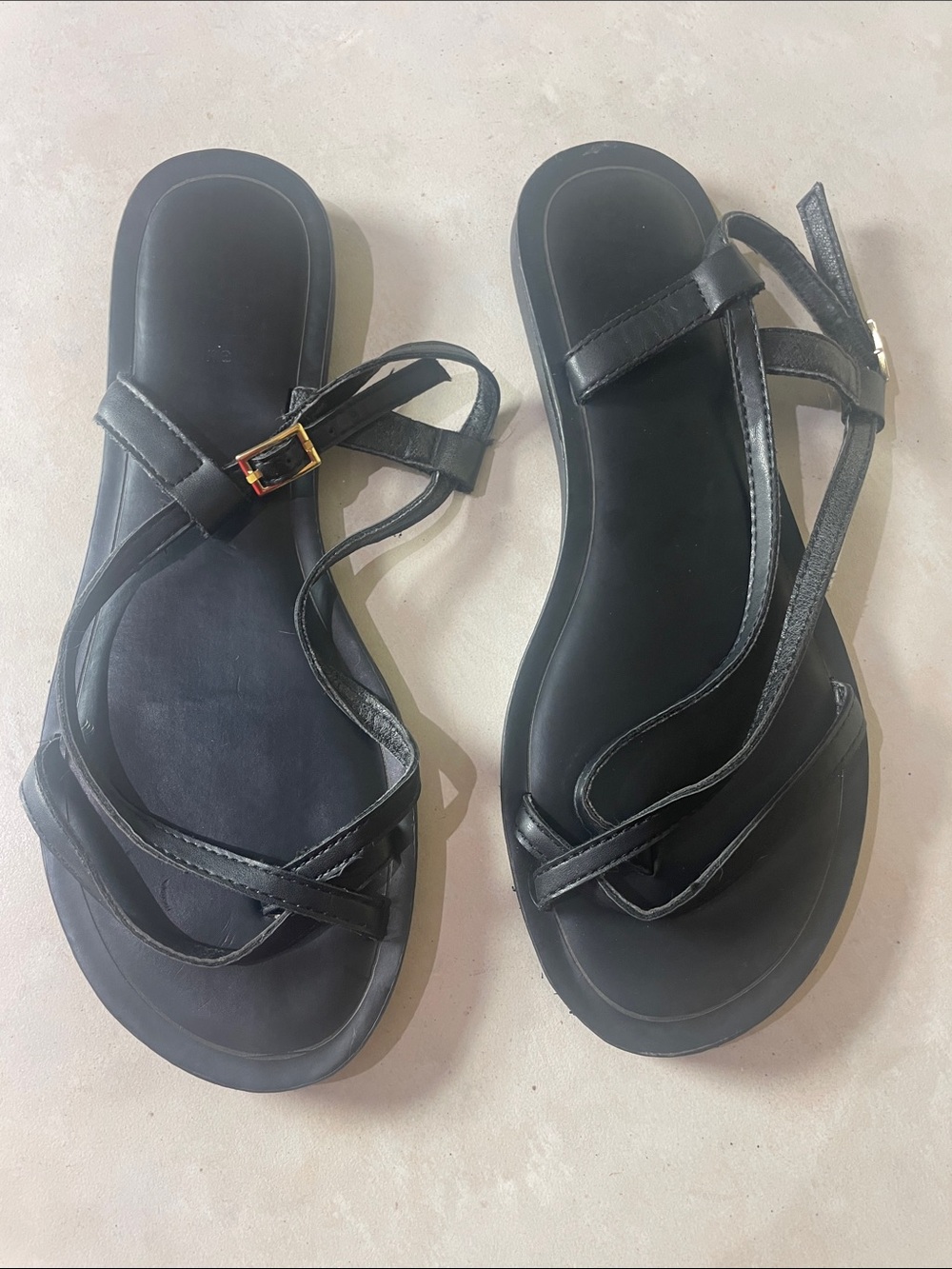Scrappy Black Women’s Sandals Size 8